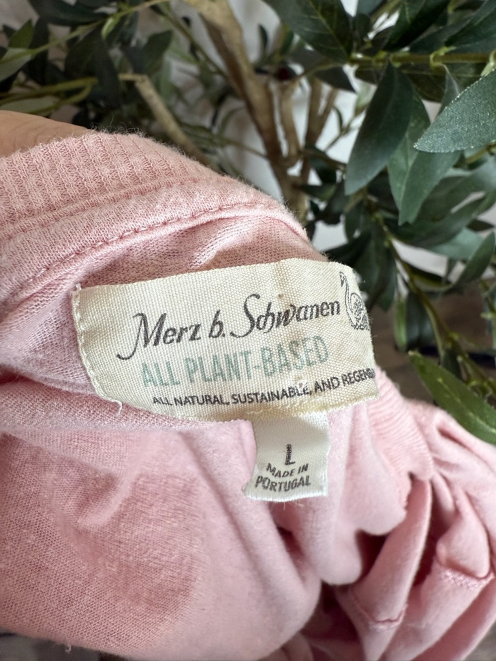 Merz B Schawen Classic Light Pink Crewneck Short Sleeve Tee - Picture 4 of 4